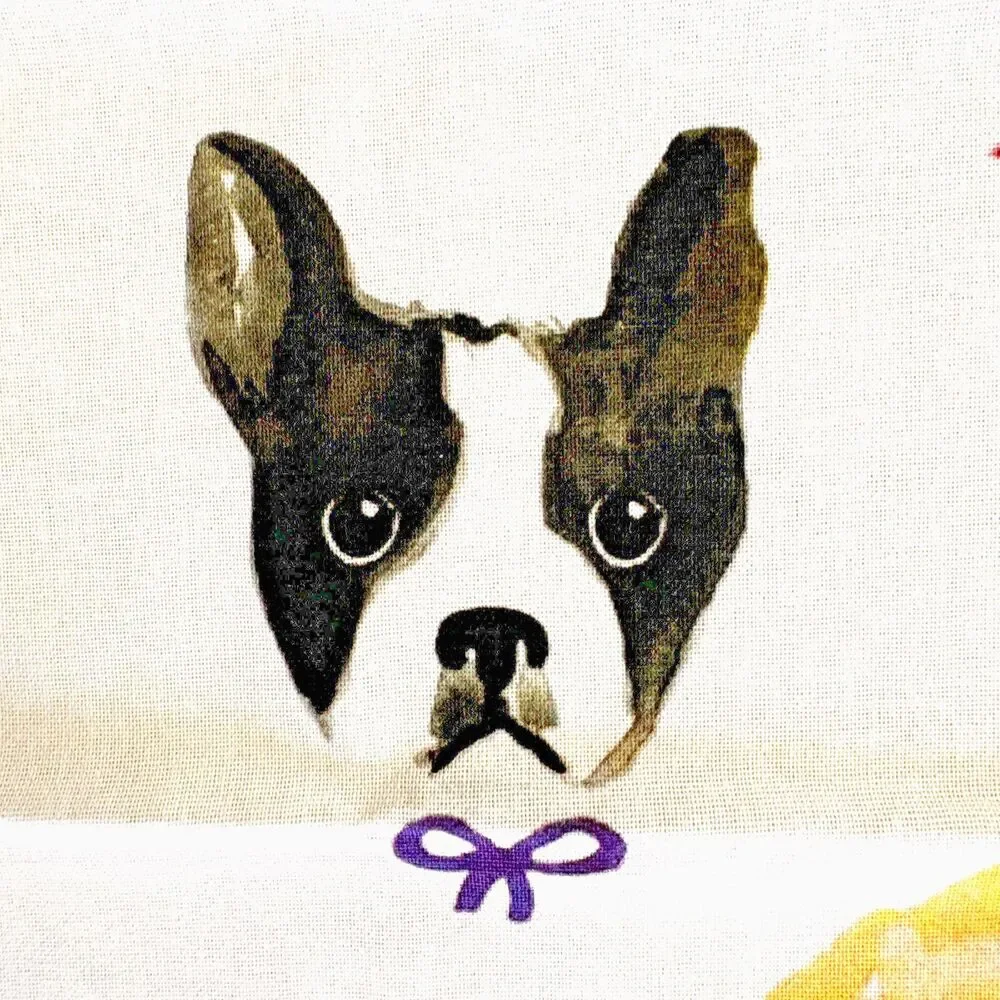 Sara LaTable Dog Dish Towel 18x28 Cotton Cute Funny Dogs Glasses Kitchen Decor‎